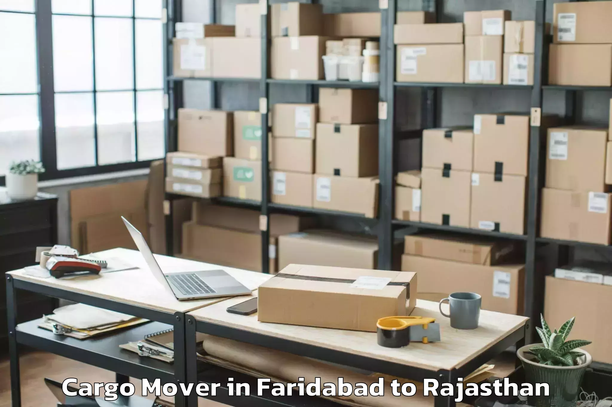 Book Faridabad to Sujangarh Cargo Mover